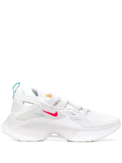 Nike Singal D Ms X Sneakers In White/ Red Orbit/ White