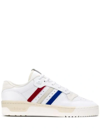 Adidas Originals Adidas White Rivalry Low Top Sneakers