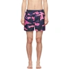 Valentino Camouflage-print Swim Shorts In Pink