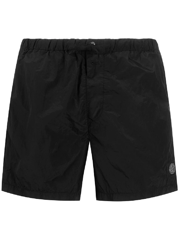 stone island swim shorts black