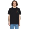 Jw Anderson Fringed Logo-embroidered Cotton T-shirt In Black