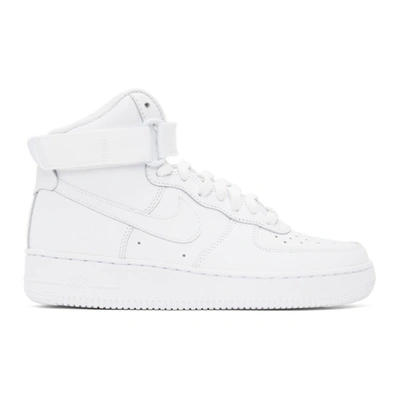 Nike White Air Force 1 High '07 Le Sneakers In White/white