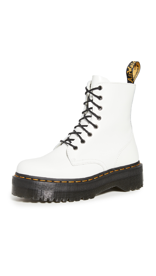 dr martens platform white