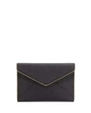 Rebecca Minkoff Leo Saffiano Leather Envelope Clutch In Deep Red