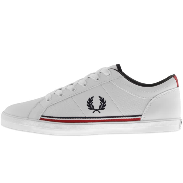 fred perry black baseline trainers