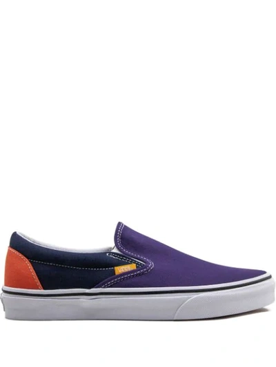 Vans Ua Classic Slip-on Sneakers In Multi In Purple