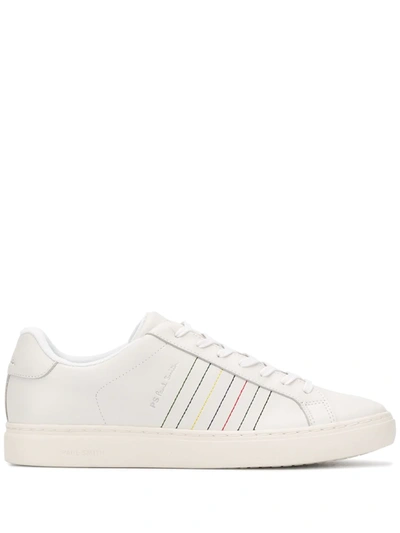 Ps By Paul Smith Striped Sneakers In White