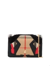 Burberry Jessie Vintage Check Hanging Wallet In 黑色