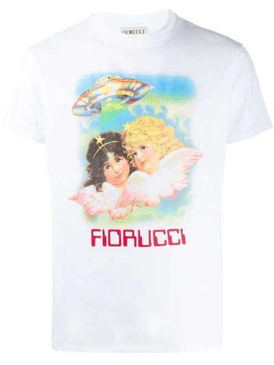 Fiorucci Angels Ufo Relaxed-fit T-shirt In White