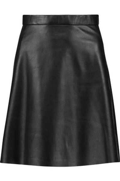 Muubaa Macodes Patent Leather Snake Print Skirt-black