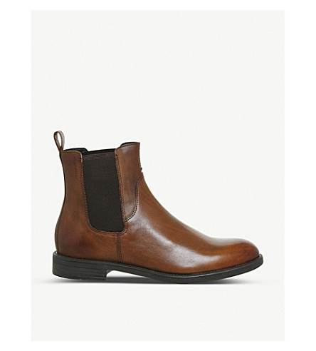 Vagabond Amina Chelsea Boots In Brown Leather-tan Cognac Leather | ModeSens