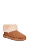 Ugg Classic Mini Fluff Ankle Boots In Chestnut-tan