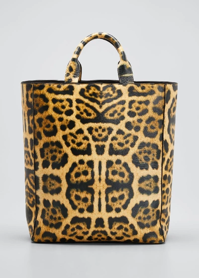 Dries Van Noten Leopard-print Tote Bag With Shoulder Strap