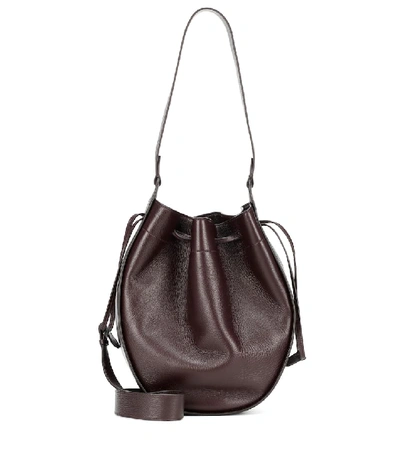 The Row Drawstring Pouch Shoulder Bag In Brown
