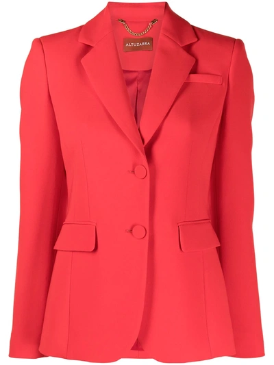 Altuzarra Crepe Two-button Blazer In Papaya