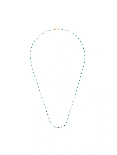 Gigi Clozeau 18kt Yellow Gold Blue Diamond Necklace In 14 Blue