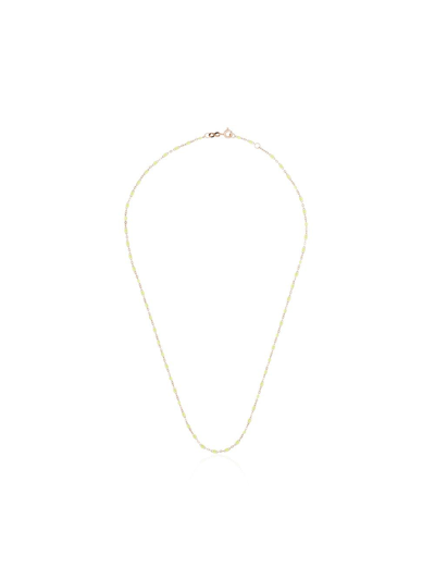 Gigi Clozeau 18kt Rose Gold And Yellow Beaded Necklace In 18 Yellow