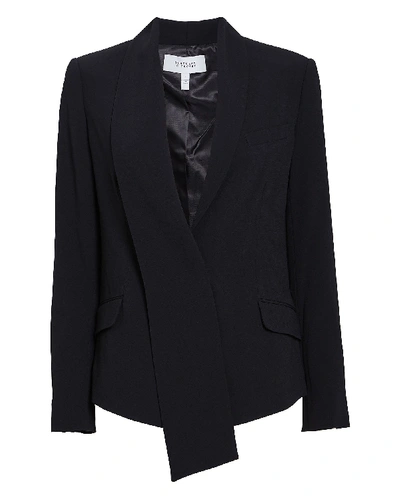 Derek Lam 10 Crosby Telma Asymmetrical Shawl Collar Blazer In Black