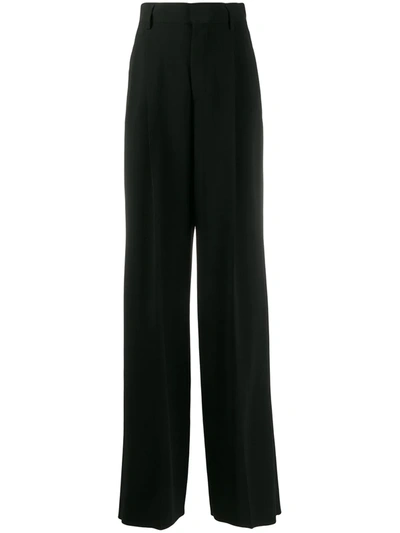 Dsquared2 High-rise Palazzo Trousers In Black
