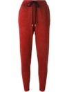 Markus Lupfer Drawstring Track Pants In Red