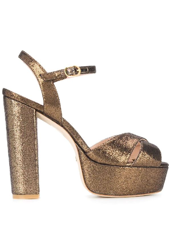 gold stuart weitzman shoes