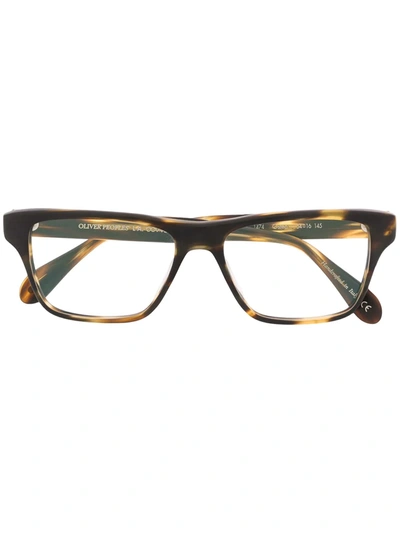 Oliver Peoples Osten Round-frame Glasses In Brown