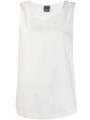 Lorena Antoniazzi Layered Hem Tank Top In White