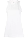 Y-3 Chest Core Sleeveless Top In White