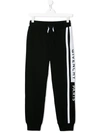 Givenchy Teen Logo-print Track Trousers In Black