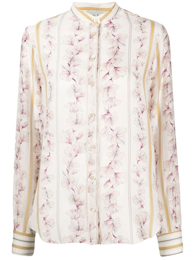 Forte Forte Floral Print Shirt In Pink