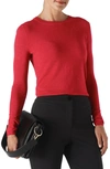 Whistles Annie Sparkle Sweater In Red