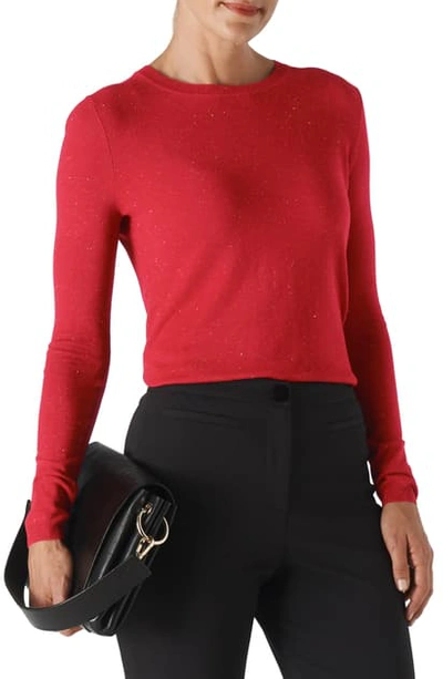Whistles Annie Sparkle Jumper In Red