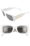 Versace Women's Sunglasses In White/ Grey Solid