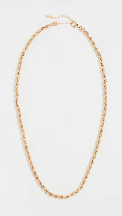 Maison Irem Rope Chain Necklace Glenn 3 In Gold