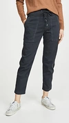 James Perse Pull On Clean Cargo Pants In Black