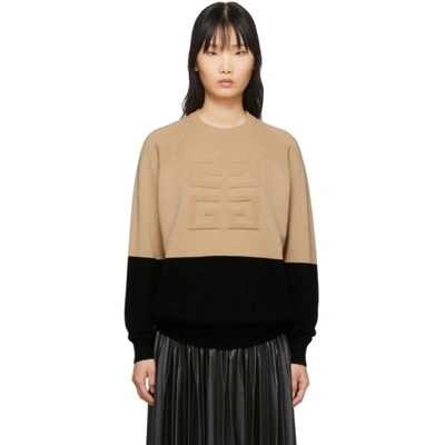Givenchy 4g Cashmere Logo-embroidered Sweater In Black