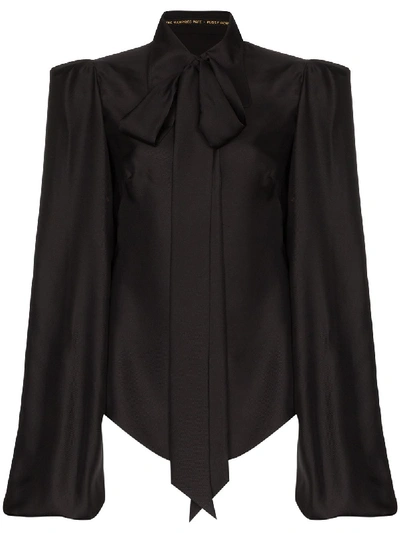 The Vampire's Wife Exaggerated Sleeve Shirt In Black