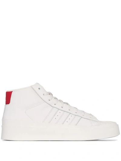 Adidas Originals Adidas Mens By 424 White Pro Model Leather Sneakers