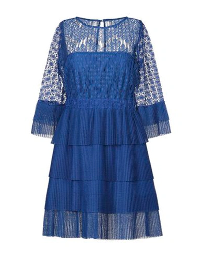 Just Cavalli Short Dresses In Blue