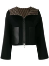 Fendi Reversible Ff Motif Hooded Jacket In Black