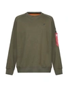 Alpha Industries Sweatshirts In Dark Green