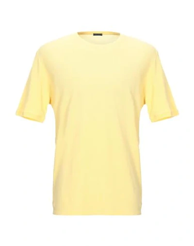Zanone T-shirt In Yellow