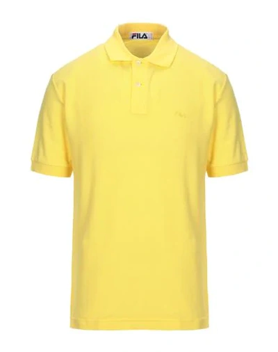 Fila Polo Shirt In Yellow