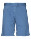 Sun 68 Man Shorts & Bermuda Shorts Slate Blue Size 31 Cotton, Elastane