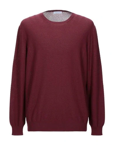 Gran Sasso Sweaters In Maroon