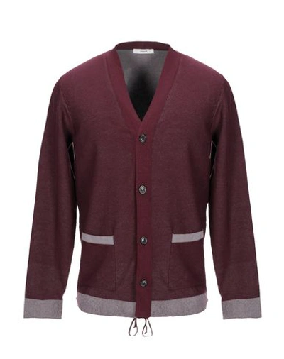 Mauro Grifoni Cardigans In Maroon