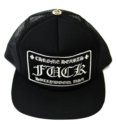 Pre-owned Fuck Hollywood Trucker Hat Black/black