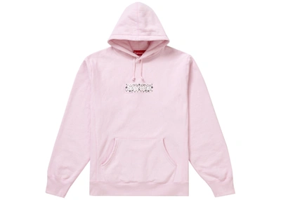Pre-owned Supreme  Bandana Box Logo Hooded Sweatshirt Pink