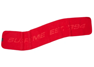 Pre-owned Supreme Polartec Scarf (fw19) Red