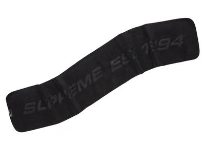 Pre-owned Supreme Polartec Scarf (fw19) Black